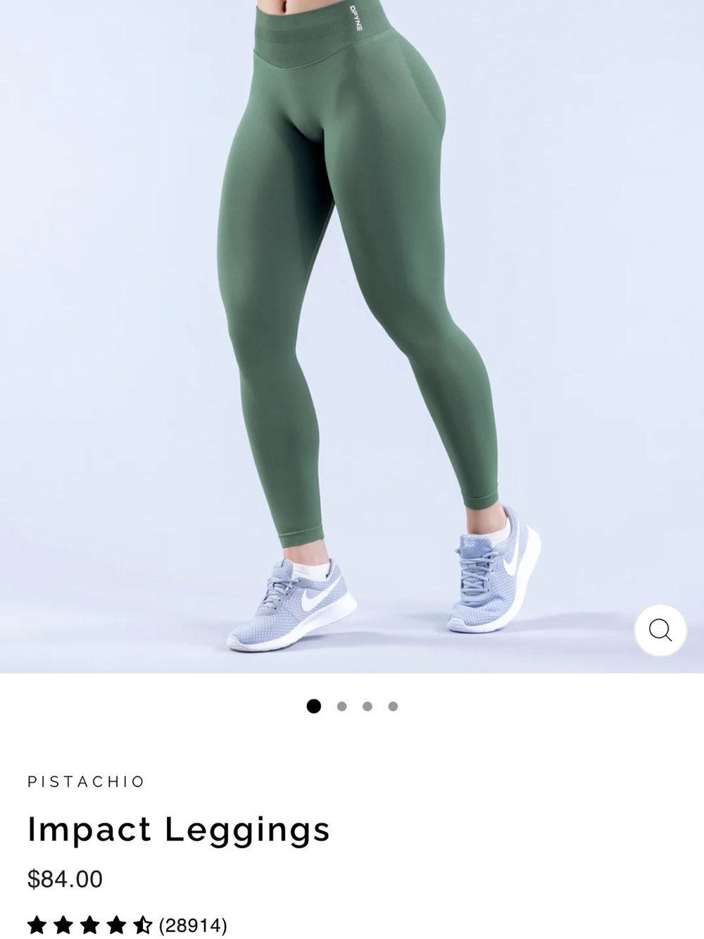 Impact Leggings - Pistachio
